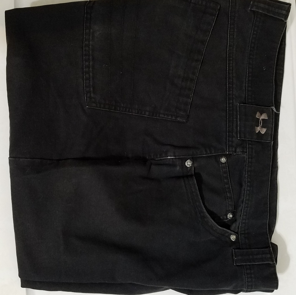 Under Armour Mens Black Denim Jeans Size 38x32